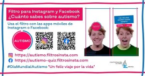 Filtro Instagram y Facebook Autismo Quiz: ¿Cuánto sabes sobre autismo?